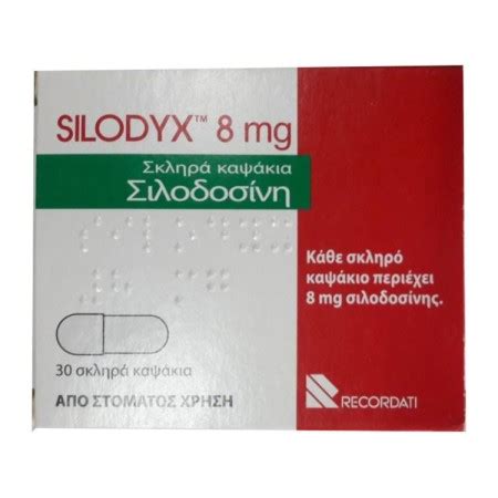 Silodyx 8 mg capsule rigide .